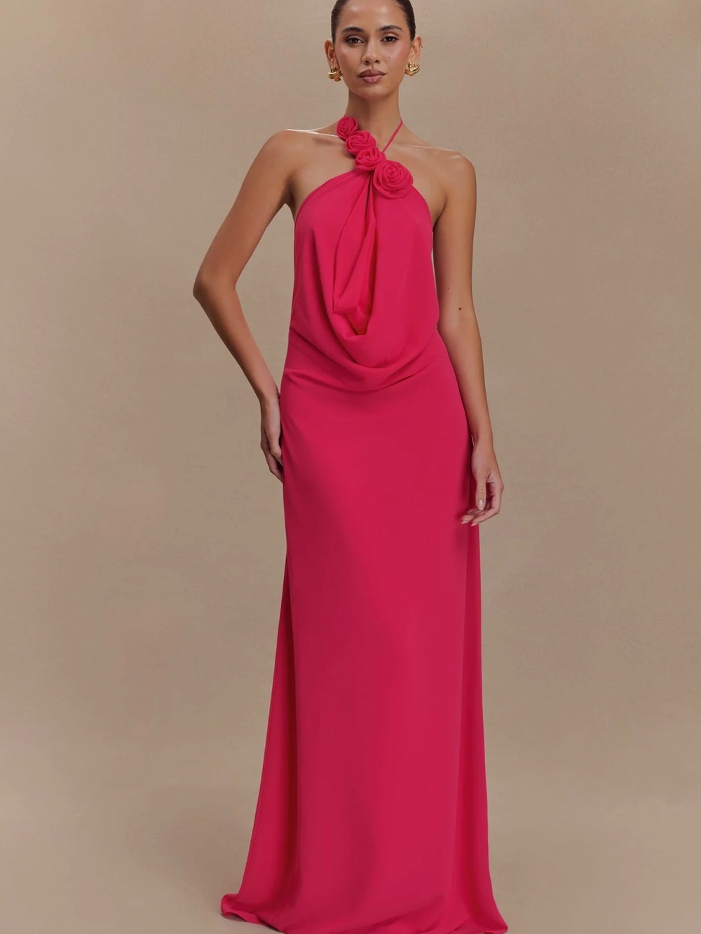 Meshki Rosalia Dress Raspberry